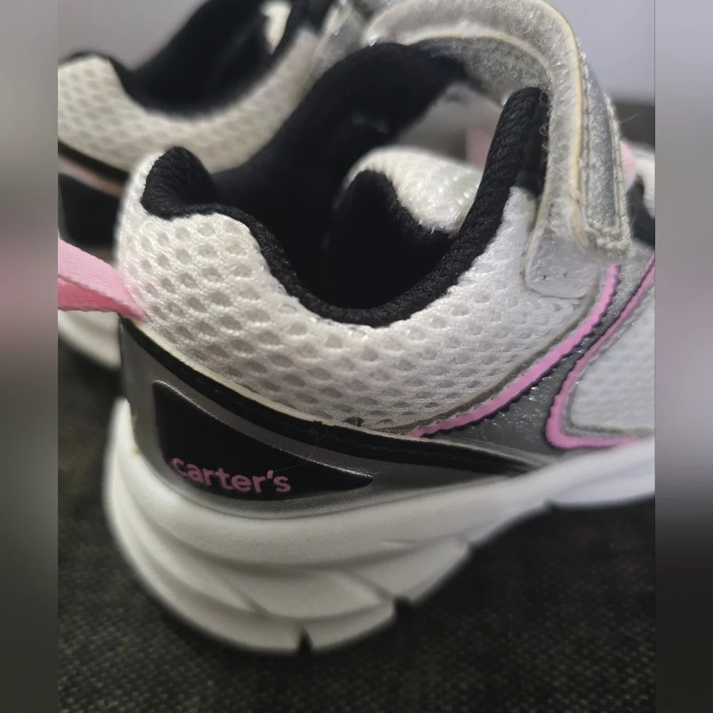Carter's Silver and Pink Glittery Sneakers